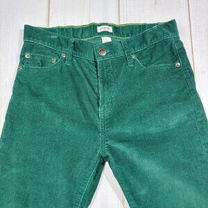 Crewcuts Boys' Stretch Soft Corduroy Pants Green Adjustable Waist Size 14 J Crew